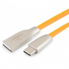 Кабель USB 2.0 Cablexpert CC-G-USBC01O-1M, AM/Type-C, серия Gold, длина 1м, оранжевый