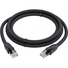 Патч-корд GCR прямой 5.0m UTP кат.6, черный, 24 AWG, ethernet high speed, RJ45, T568B, GCR-52534