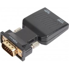 Переходник VCOM CA337A VGA(M)+audio+microUSB -- HDMI(F)1080*60Hz