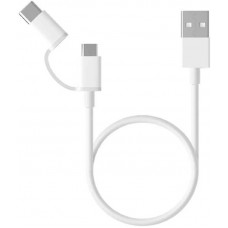 USB-кабель Xiaomi Mi 2-in-1 USB Cable Micro-USB to Type-C (30cm)