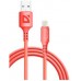 Купить Кабель Defender F207  USB 2 0  AM  - Apple Lightning  M   1метр  2 4А  силиконовая оплетка  красный  в Щелково