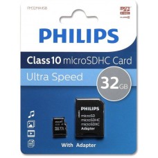 Флеш карта microSD 32GB PHILIPS microSDHC Class 10