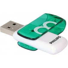 Флеш накопитель 8GB PHILIPS VIVID2.0 8GB, USB 2.0