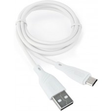 Кабель USB 2.0 Cablexpert CCB-mUSB2-AMBMO1-1MW, AM/microB, издание Classic 0.1, длина 1м, белый