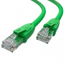 Патч-корд GCR прямой 20.0m UTP кат.6, зеленый, 24 AWG, ethernet high speed, RJ45, T568B, GCR-52394