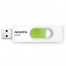 Флеш накопитель 32GB A-DATA UV320, USB 3.2, белый/зеленый