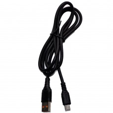 Кабель USB - micro USB DENMEN D08V QC 3.6A черный (1м)