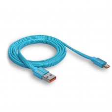 Кабель USB - micro USB WALKER C755 синий (1м)