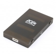 Внешний корпус 2.5 SATAIII HDD/SSD AgeStar 3UBCP1-6G (BLACK) USB 3.0, пластик, черный