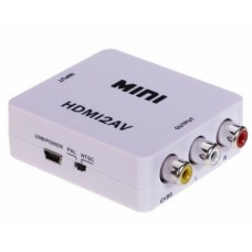 Переходник HDMI на AV RCA CVSB L/R адаптер конвертер 1080p для монитора, телевизора, ноутбука, компь