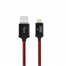 Кабель USB - Lightning 8-pin YOLKKI Pro 03 NEW box красный (1м) /max 2,1A/