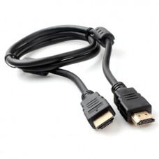 Кабель HDMI Cablexpert CCF2-HDMI4-1M, 19M/19M, v2.0, медь, позол.разъемы, экран, 2 фер.кольца, 1м