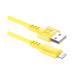 Купить Кабель Defender  F207  USB 2 0  AM  - Apple Lightning  M   1метр  2 4А  силиконовая оплетка  жёлтый  в Щелково