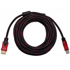 Кабель HDMI красно-черный (5м)