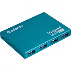 Разветвитель Defender SEPTIMA SLIM USB2.0 - 7 портов, + блок питания DC 5В...2А, + кабель USB 2.0