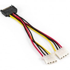 Кабель питания SATA ExeGate EX-CC-SATAM2MF-0.15 (15pin M/2xMolex F, 0,15м)