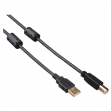 Кабель USB 2.0 ExeGate EX-CCF-USB2-AMBM-4.5 (Am/Bm, 4,5м, 2 фильтра)