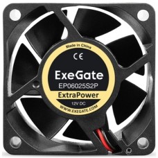 Вентилятор 12В DC ExeGate ExtraPower EP06025S2P (60x60x25 мм, Sleeve bearing (подшипник скольжения)