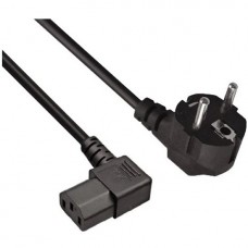 Кабель питания ExeGate Power PC-1P (Евровилка угловая Schuko-C13, VDE-250V-3*0.5mm2, медь, черный,