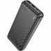 Купить Мобильный аккумулятор Hoco J123A Element 20000mAh 2A 2xUSB-A черный в Щелково