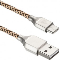 USB кабель ACD-Titan Type-C ~ USB-A Нейлон, 1м, желто-черный (ACD-U927-C2Y)