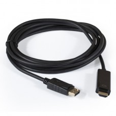 Кабель DisplayPort-HDMI ExeGate EX-CC-DP-HDMI-2.0 (20M/19M, 2м, экран)