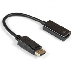 Кабель-переходник DisplayPort-HDMI ExeGate EX-DPM-HDMIF-0.1 (20M/19F, 0,1м)