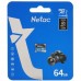 Купить Флеш карта microSDHC 64GB Netac P500 NT02P500STN-064G-S   без SD адаптера  80MB s в Щелково