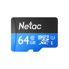 Флеш карта microSDHC 64GB Netac P500 NT02P500STN-064G-S  (без SD адаптера) 80MB/s