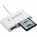 Купить Картридер Type-C  2 0  Gembird FD2-MSD-2  3в1  SD  TF  MicroSD   USB2 0  кабель 10см  белый в Щелково