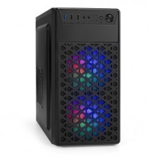 Корпус Minitower ExeGate mEVO-7803 (mATX, без БП, 2*USB+1*USB3.0, HD аудио, черный, 2 вент