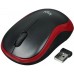 Купить Мышь беспроводная Logitech M186 черный красный  1000 dpi  радиоканал  USB  кнопки - 3 в Щелково