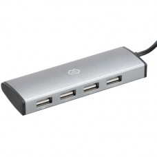 Разветвитель USB-C Digma HUB-4U2.0-UC-DS 4порт. серебристый