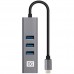 Купить Хаб USB  концентратор  ExeGate DUB-4TC  кабель-адаптер USB Type C -- 4xUSB3 0  PlugPlay  серебрист в Щелково
