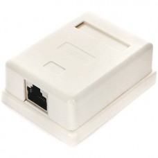 Монтажное оборудование Gembird Розетка GEMBIRD NAS212 RJ-45 кат.STP 5e внешняя экранированная 1 порт