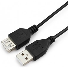 Кабель Гарнизон Кабель удлинитель USB 2.0, AM/AF, 1м, пакет (GCC-USB2-AMAF-1M)