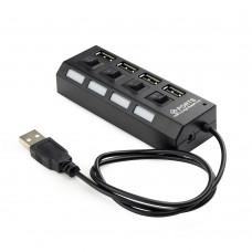 Разветвитель USB2,0 Gembird UHB-U2P4-02, 4 порта, блистер