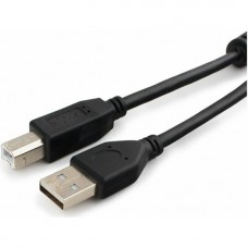 Кабель USB 2.0 Pro Cablexpert CCF2-USB2-AMBM-6, AM/BM, 1.8м, экран, 2феррит.кольца, черный, паке