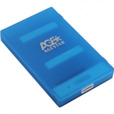 Внешний корпус 2.5 SATA AgeStar USB 3.0 пластик (3UBCP1-6G) синий