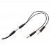 Купить Perfeo игровая гарнитура RGF EARTH черная 1 8 м  разъем 3 5 мм  4 pin  и USB  LED   переходник в Щелково