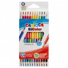 Карандаши 12шт 24цв Carioca  BiColor