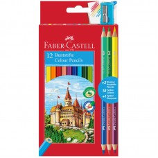 Карандаши 12цв+6цв  Faber-Castell