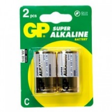 Батарейка GP 14A-2UE2, супер-алкалиновая, тип LR14, 2шт