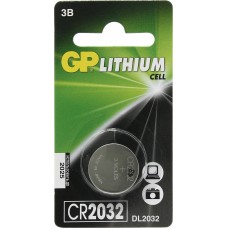 Батарейка GP CR2032 BL1 (для материнских плат) - 1 шт. в упаковке