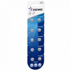 Батарейка КОСМОС KOCG13(LR44)10BL  для часов AG13 LR44
