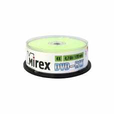 Диск DVD-RW Mirex 4.7ГБ, 4x, Box (25шт.)