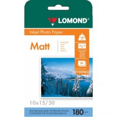 Бумага Lomond 10х15см, 180гр, 50л, матовая