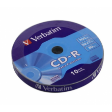 Диски Shrink CD-R Verbatim  700МБ, 80 мин., 52x                 [10шт.]