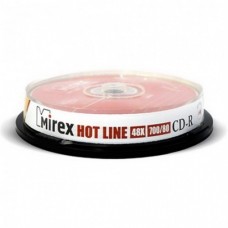 Диски Cake Box CD-R Mirex HotLine 700МБ, 80 мин., 48x    [10шт.]