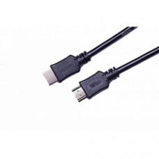 Кабель HDMI [C-HM-HM-0.5M] Wize,0.5 м, v.2.0, 19M/19M, позол.разъемы, экран, черный, пакет